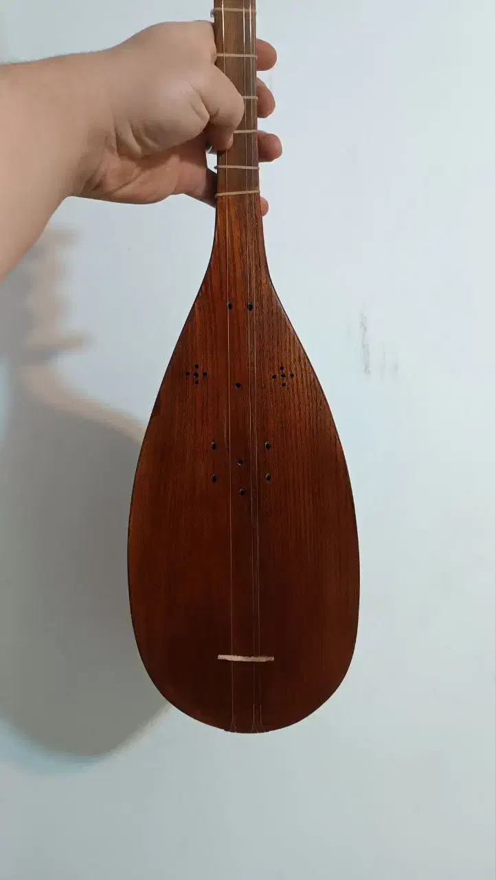 ساز تنبور مهر داود نصرابادی|سازهای سنتی|کرمانشاه, |دیوار