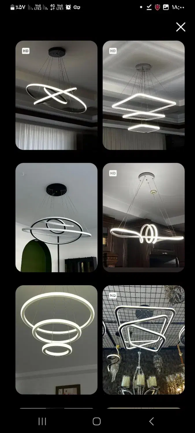 لوستر مدرن|لوستر و چراغ آویز|شهرکرد, |دیوار