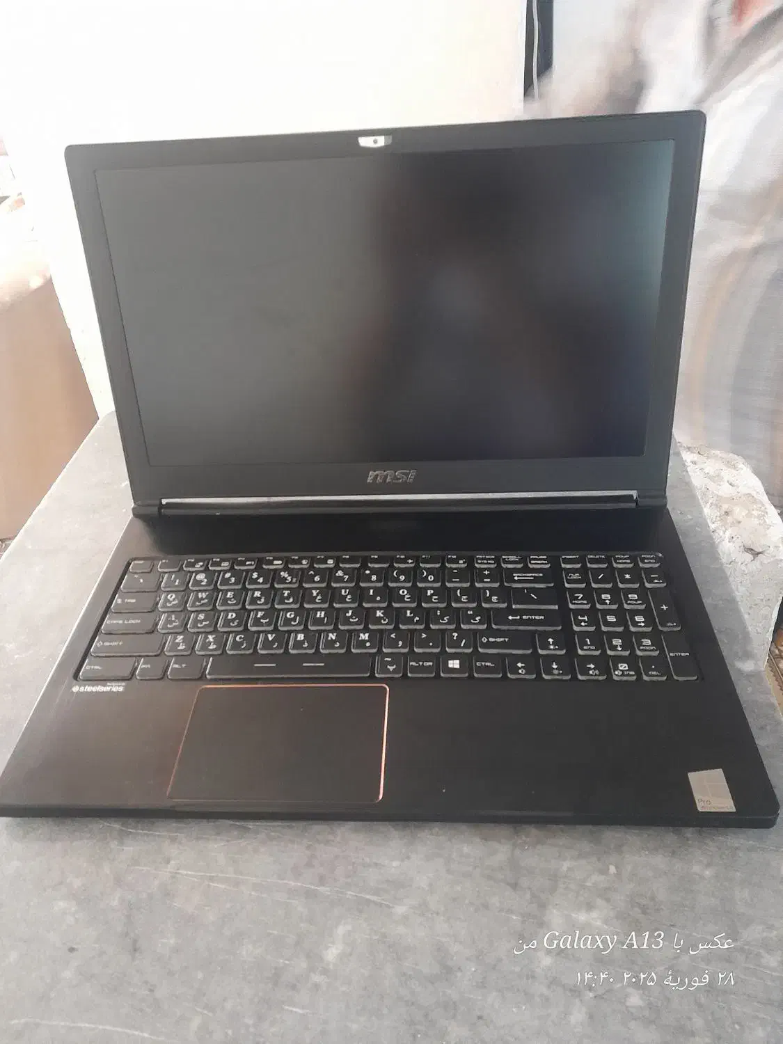 لپتاپ msi گرافیک مجزا 1060 6 گیگ تمیز|رایانه همراه|خلیل آباد, |دیوار