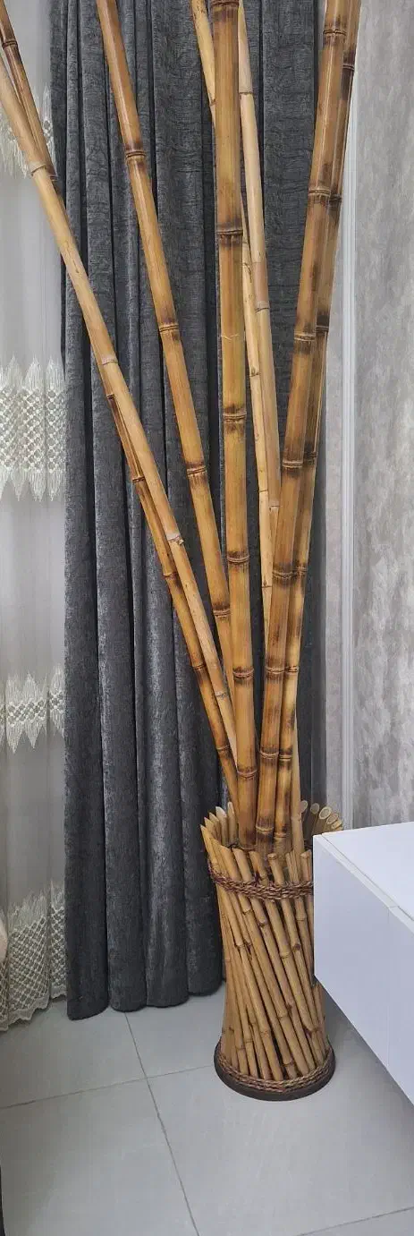 گلدان همراه با چوب بامبو|صنایع دستی و سایر لوازم تزئینی|بندرعباس, |دیوار
