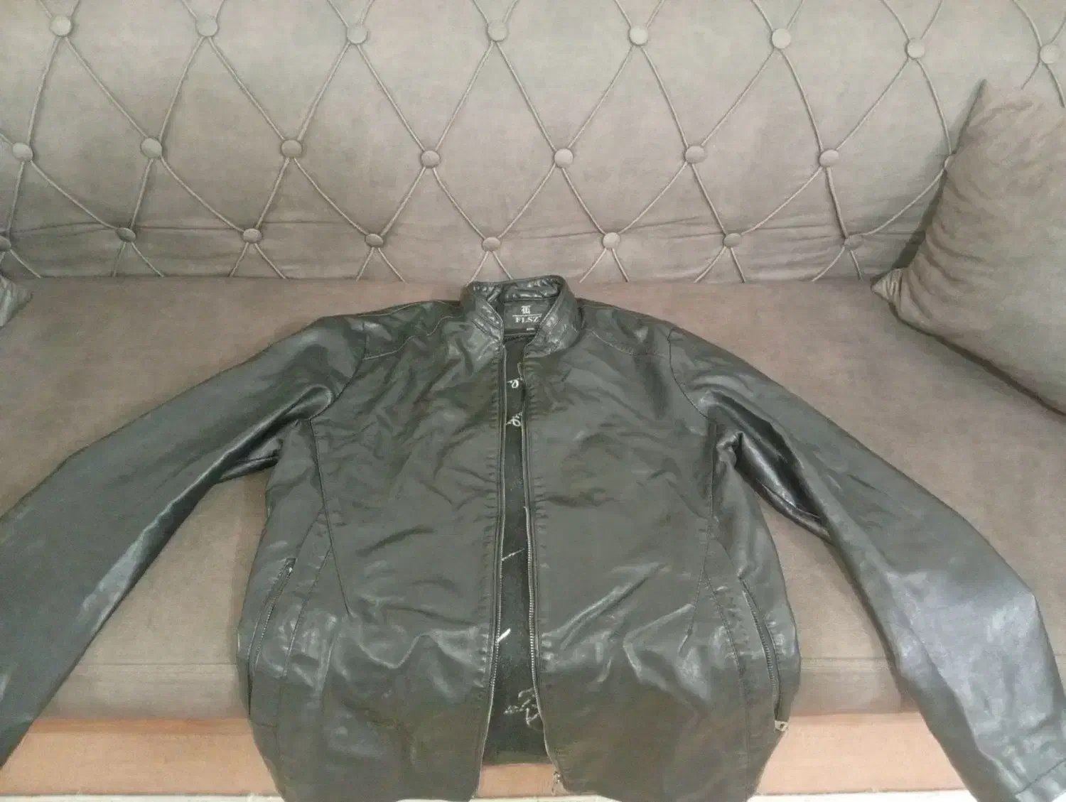 کاپشن چرم داخل خز|لباس|ساوه, |دیوار