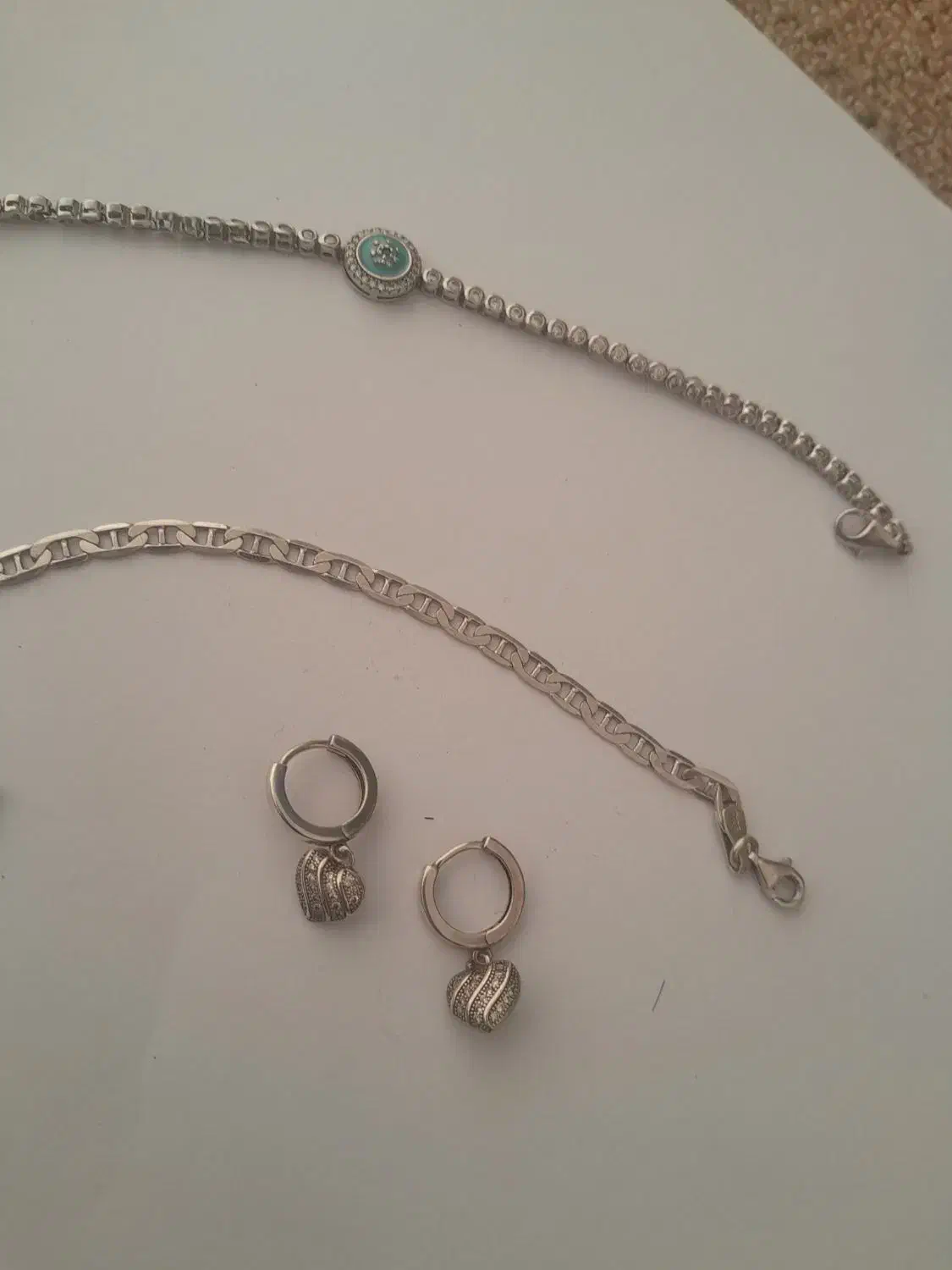 دوعدد دسبند دخترانه وگوشواره|جواهرات|ایلام, |دیوار