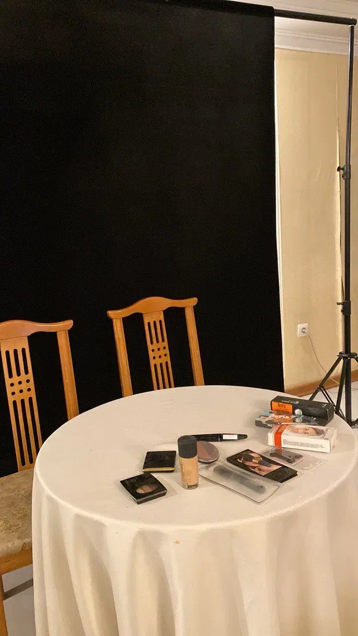 پرده کروماکی مخمل مشکی همراه با پایه و کیف پایه|دوربین عکاسی و فیلم‌برداری|تهران, اختیاریه|دیوار