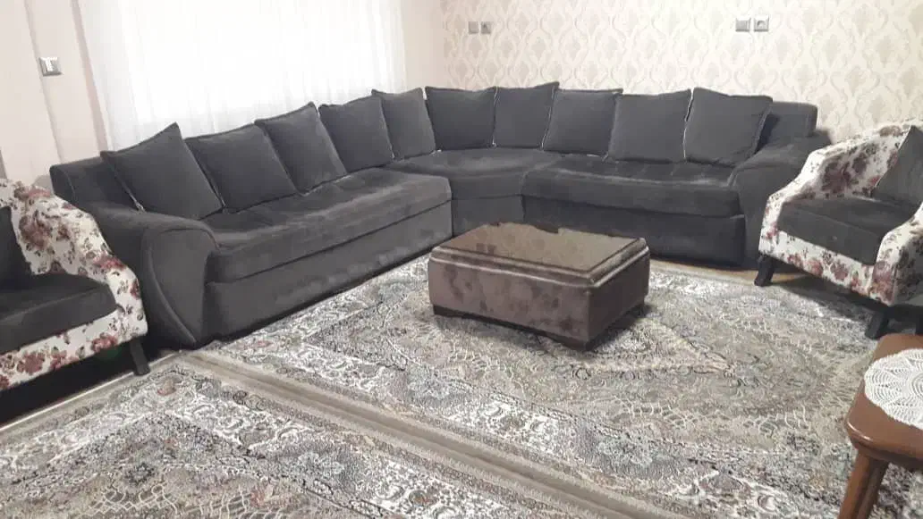 مبل ۸ نفره تمیز|مبلمان خانگی و میز عسلی|بندر انزلی, طالب آباد|دیوار