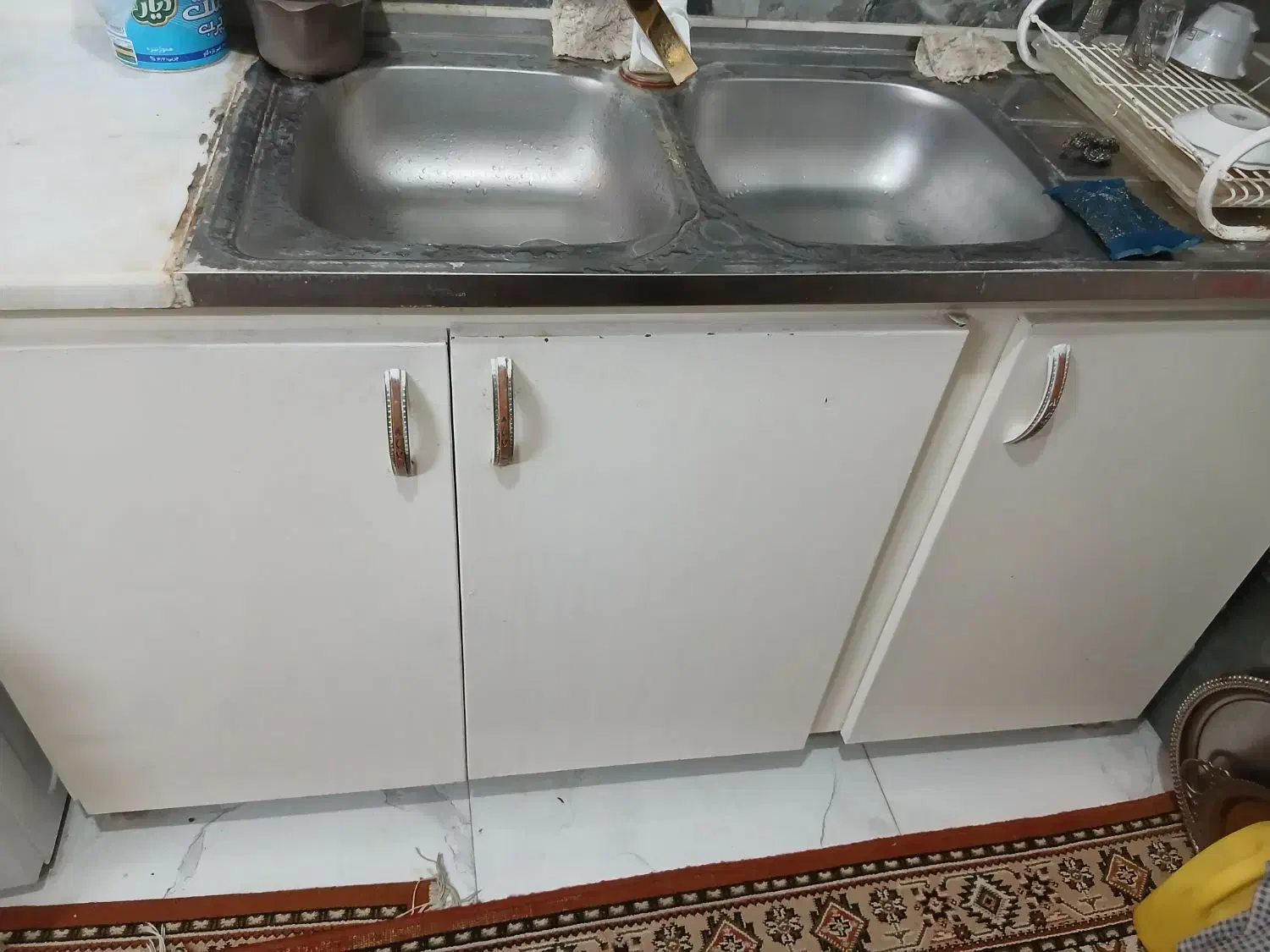 کابینت فلز با سینک سالم و تر تمیز|مصالح و تجهیزات ساختمان|مشهد, توس (بلوار توس)|دیوار