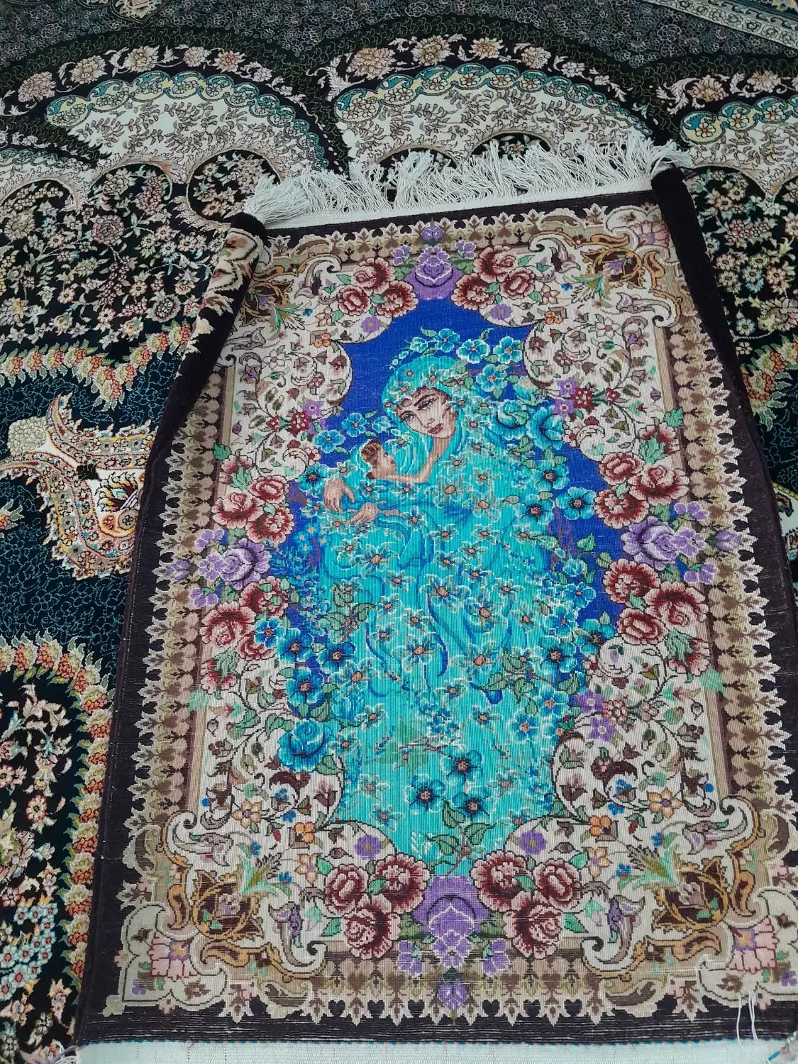 تابلو دست بافت|تابلو فرش|قم, دروازه ری|دیوار