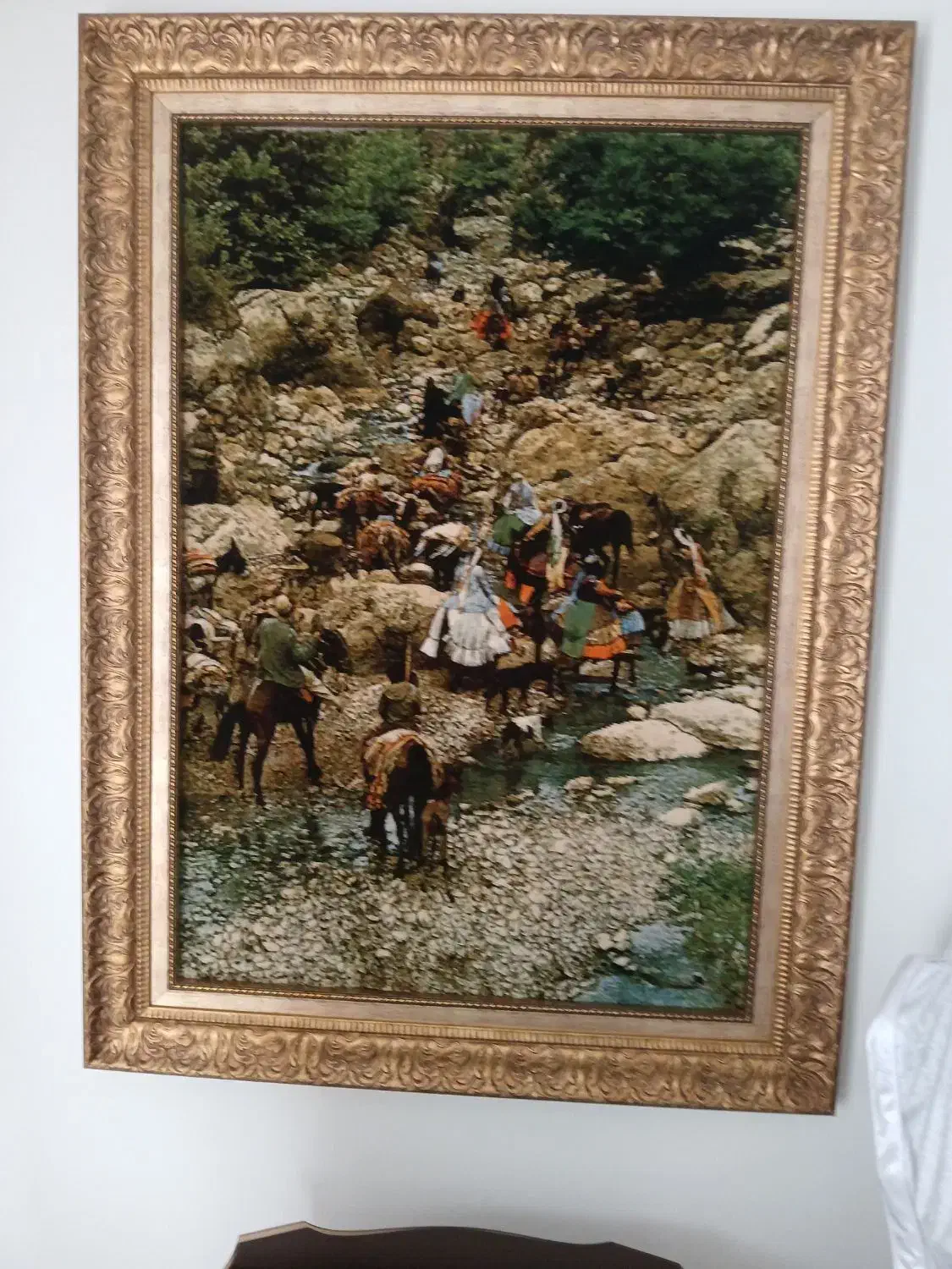 تابلو فرش کوچ عشایر بافت تبریز|تابلو فرش|تهران, سوهانک|دیوار