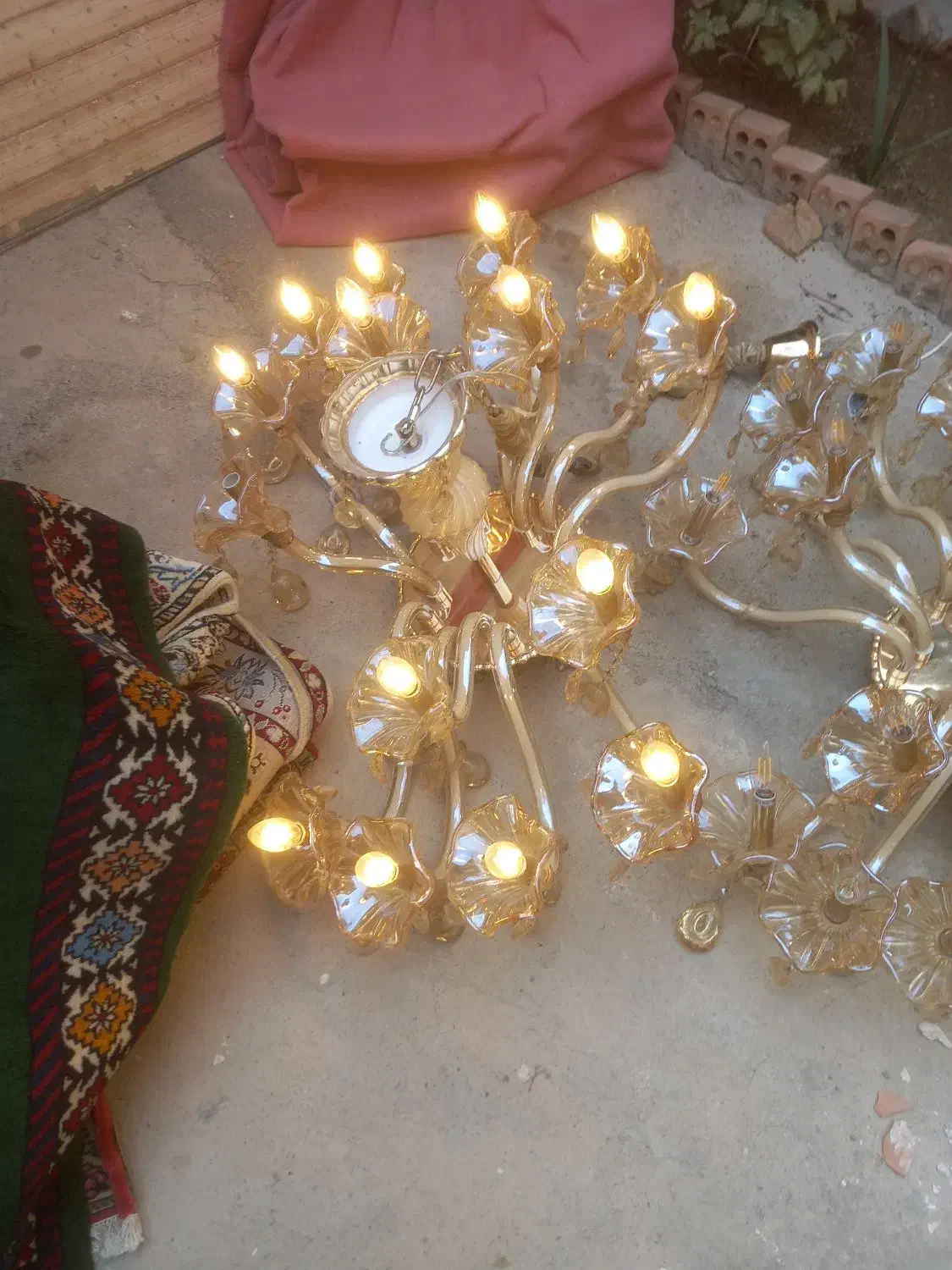 لوستر ۱۵ شاخه|لوستر و چراغ آویز|پاکدشت, حصار امیر|دیوار