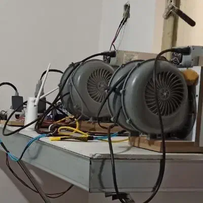 فن حلزونی|پنکه و تصفیه‌کنندهٔ هوا|رامهرمز, |دیوار