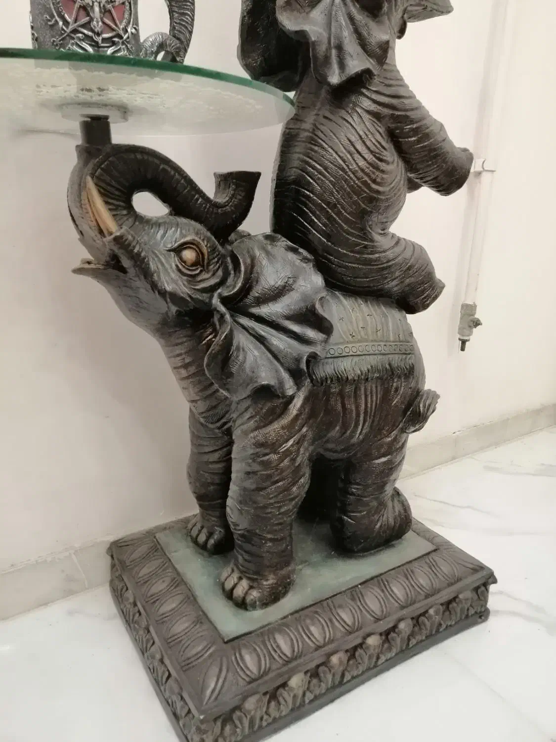 مجسمه فیل فایبرگلس|مجسمه، تندیس، ماکت|ساری, |دیوار