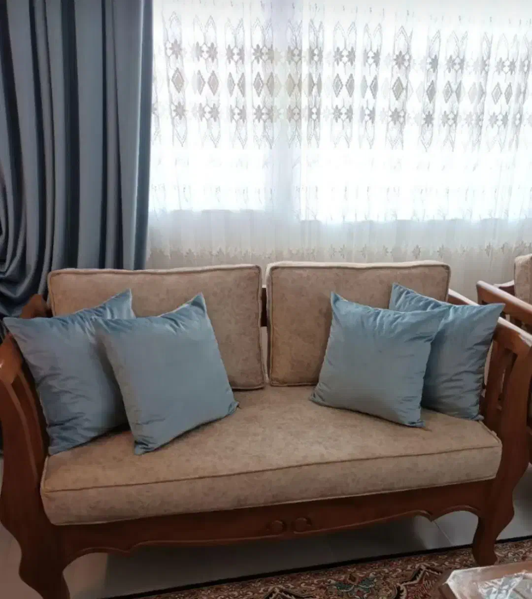 دو عدد والن مخمر ترک ،و ۶ عدد کوسن ۴۰ در ۴۰|پرده، رانر، رومیزی|قزوین, |دیوار