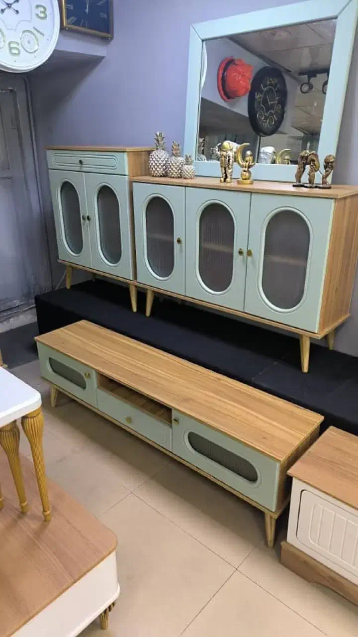 اینه کنسول جاکفشی ومیز تی وی|بوفه، ویترین، کنسول|بیرجند, |دیوار