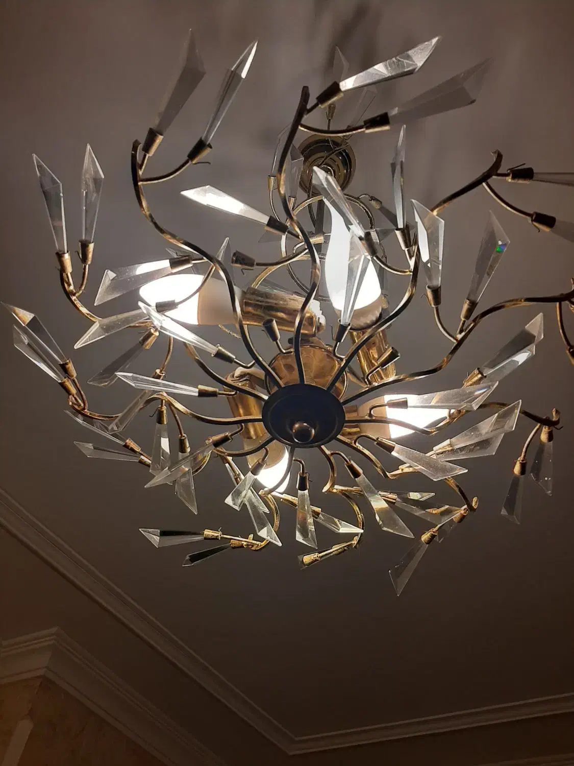 دو عدد لوستر چهار شاخه|لوستر و چراغ آویز|رشت, استادسرا|دیوار