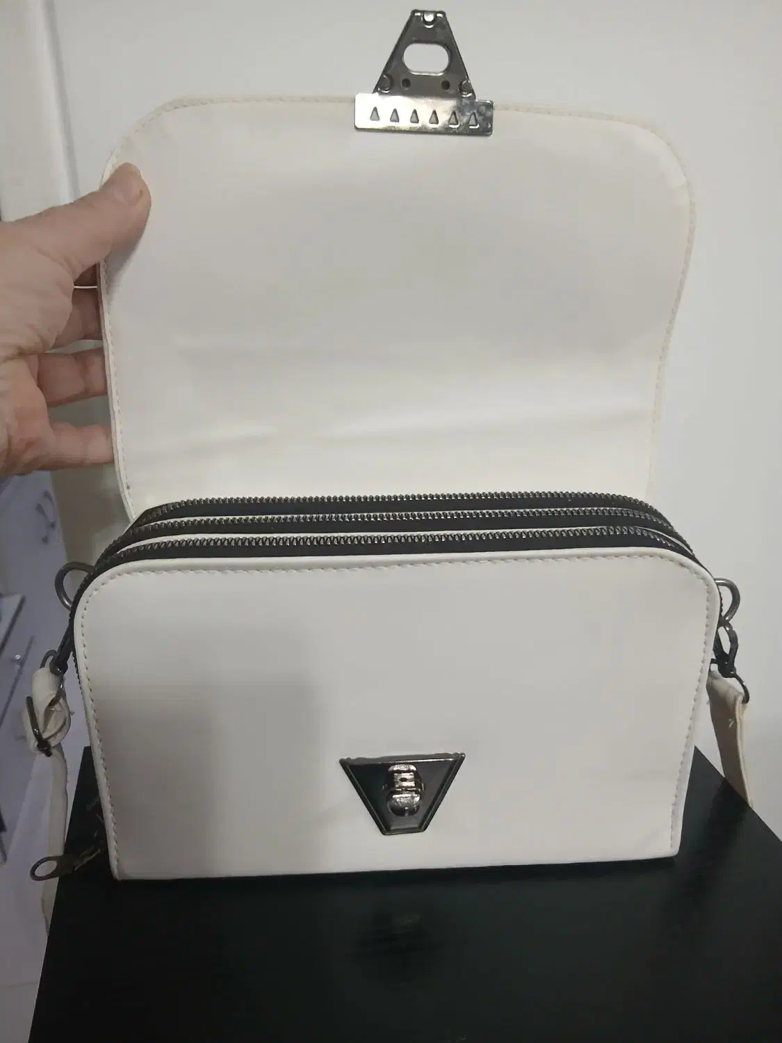 کیف دوشی سفید شیک|کیف، کفش، کمربند|فردیس, شهرک شهید حسینی|دیوار