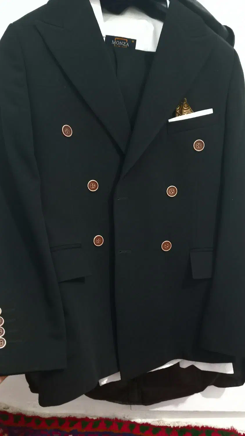 کت وشلوارمشکی رنگ سایز۴۶ صفر|لباس|پارس‌آباد, |دیوار