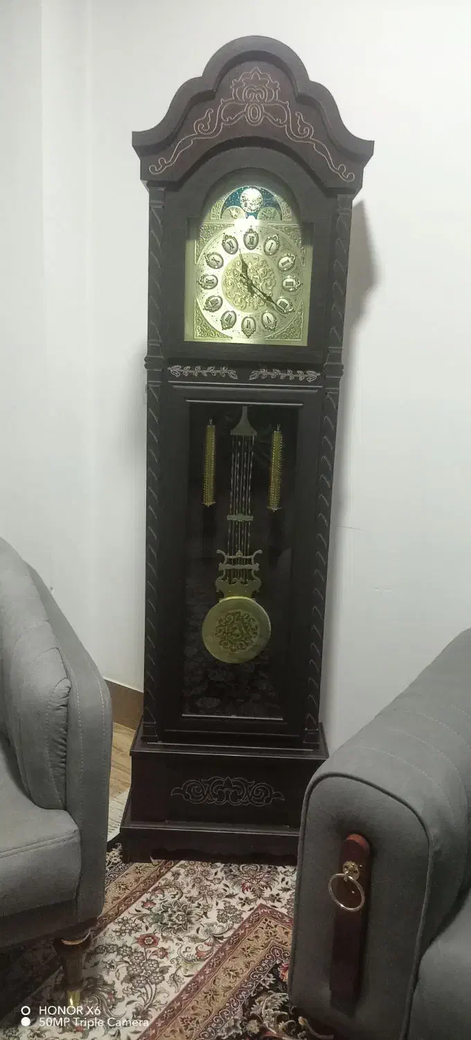 ساعت ایستاده تمام چوب|ساعت دیواری و تزئینی|شهرضا, |دیوار