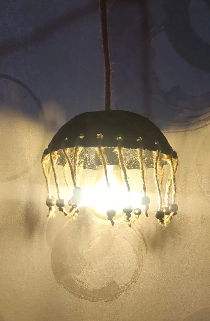 لوستر پاپیه ماشه|لوستر و چراغ آویز|کاشان, طالقانی|دیوار