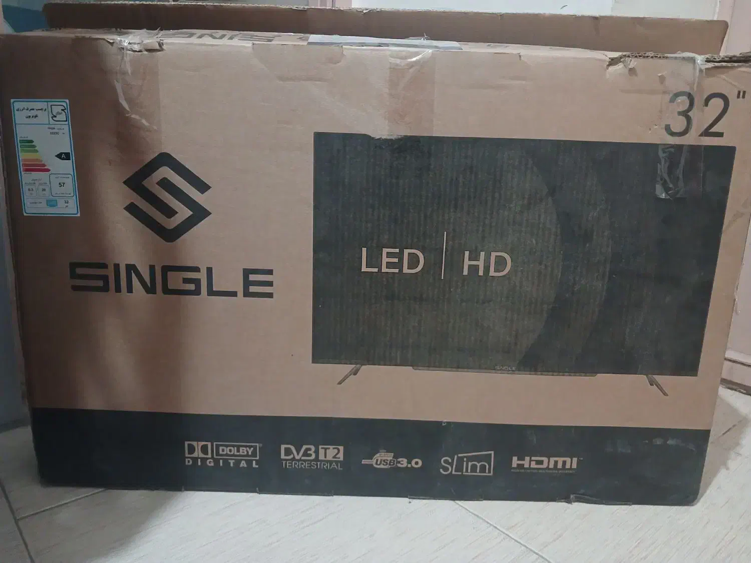 تلویزیون ۳۲اینچ نو گارانتی دارد|تلویزیون و پروژکتور|اقبالیه, |دیوار