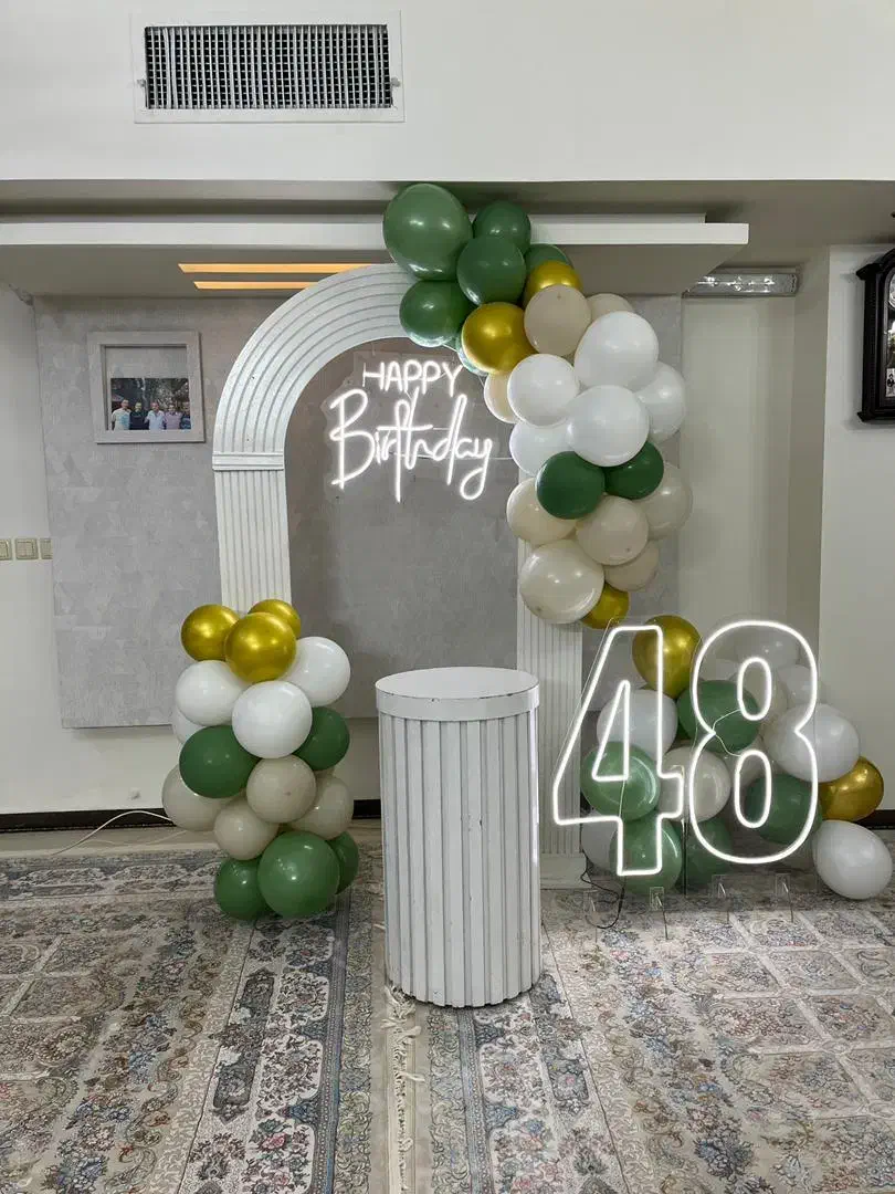 عدد نئون تولد|ریسه و چراغ تزئینی|اصفهان, برازنده|دیوار