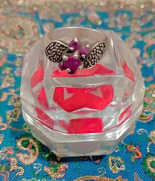 انگشتر نقره نگین یاقوت|جواهرات|کرمان, |دیوار