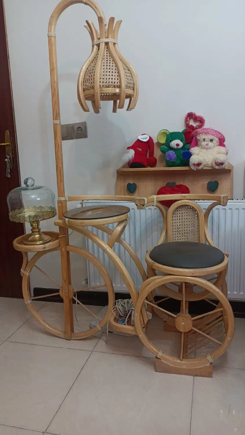 میز تلفن حصیری|صنایع دستی و سایر لوازم تزئینی|اصفهان, اشکاوند|دیوار