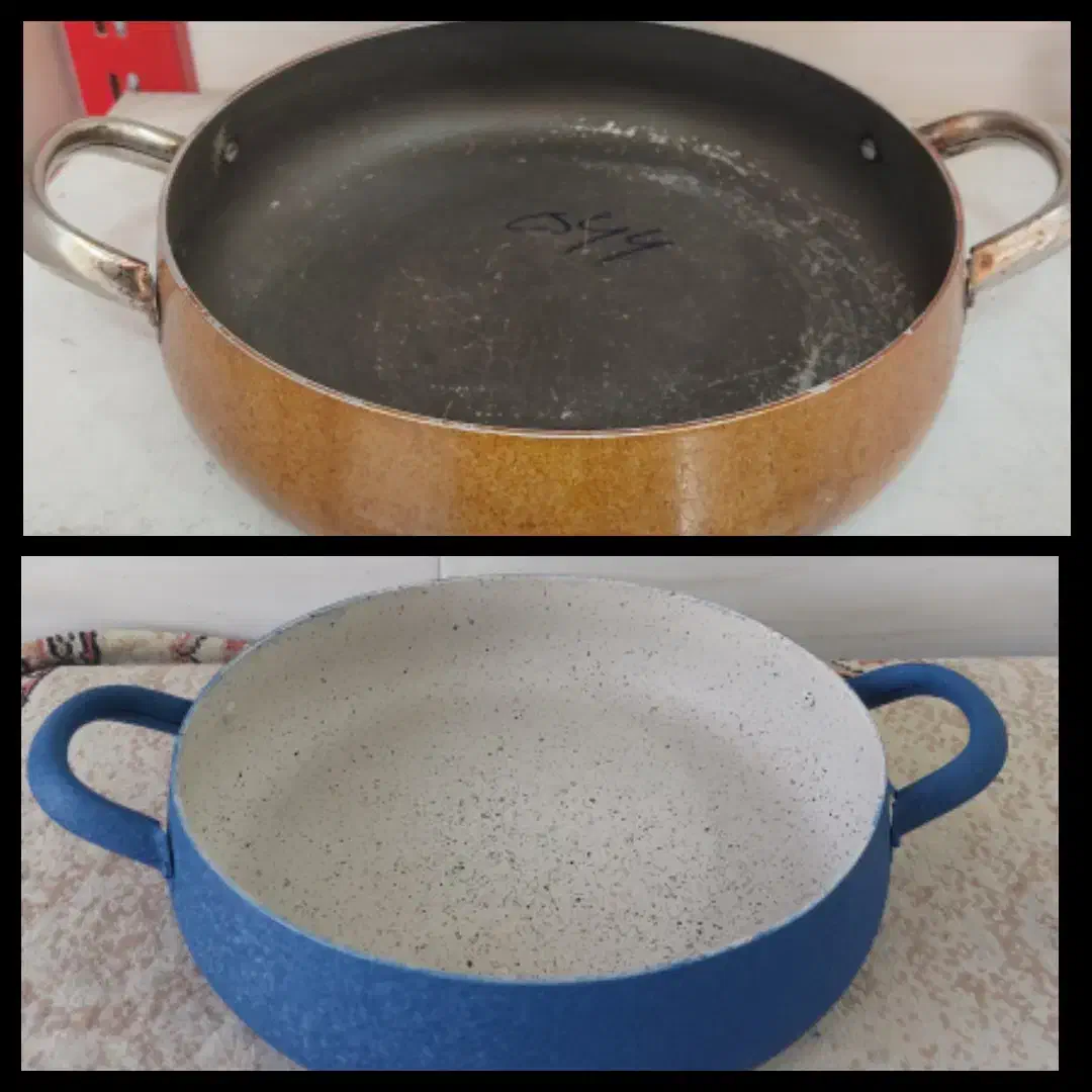 بازسازی  انواع ظروف فلزی به تفلون و گرانیت|ظروف پخت‌وپز|برازجان, |دیوار