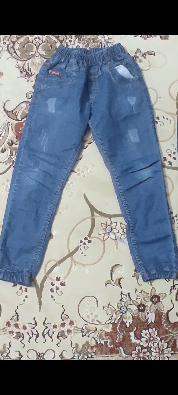 شلوار لی آبی نو|کفش و لباس بچه|آزادشهر, |دیوار