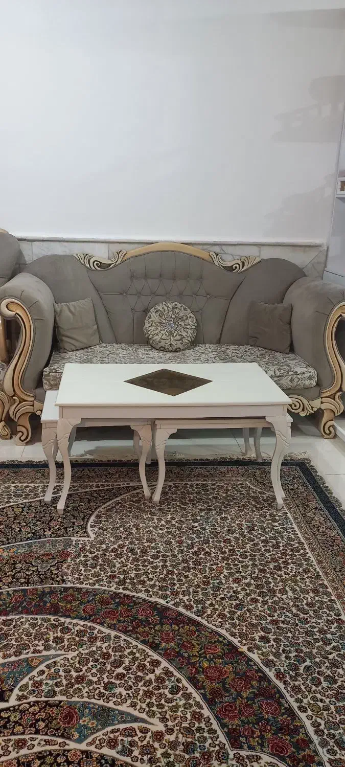 مبل۹نفره کلاسیک با کاور|مبلمان خانگی و میز عسلی|رفسنجان, |دیوار