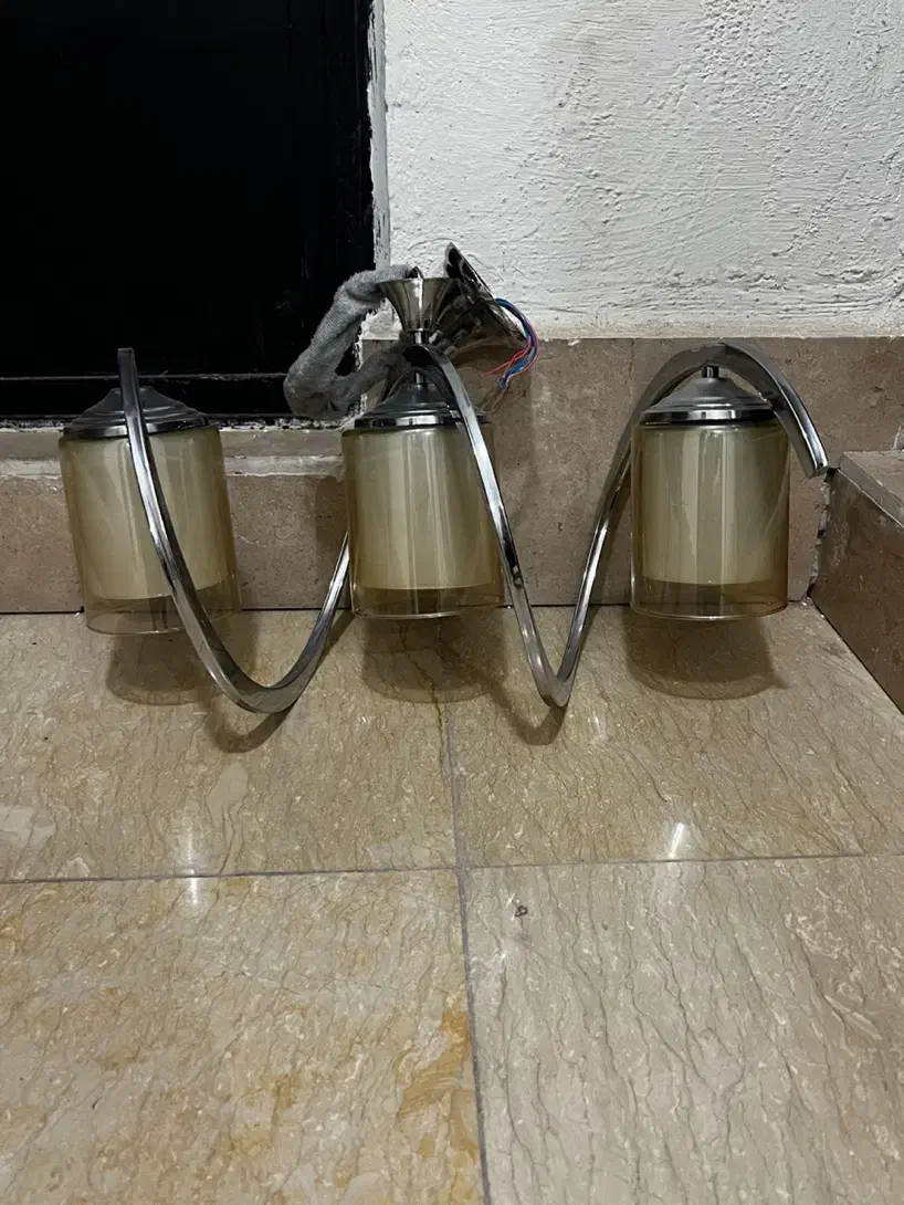 لوستر سه شعله مدرن|لوستر و چراغ آویز|فردیس, فردیس|دیوار