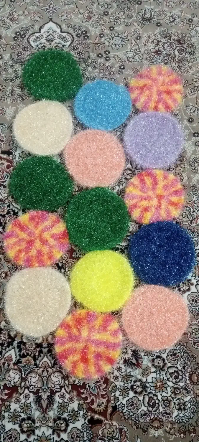 اسکاج دست باف قلبی ۲۵ دایرە ۳۰|لوازم نظافت|بانه, |دیوار