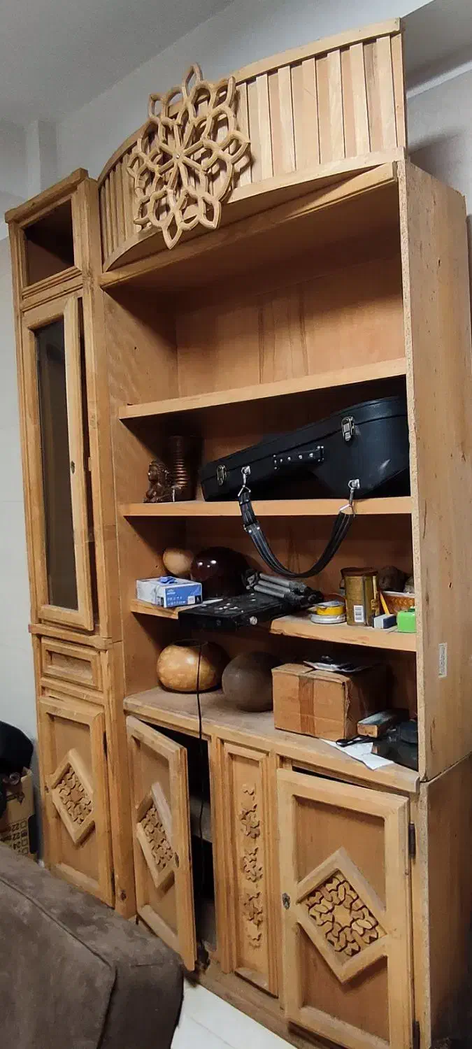 بوفه و کتابخانه|بوفه، ویترین، کنسول|بستان آباد, |دیوار