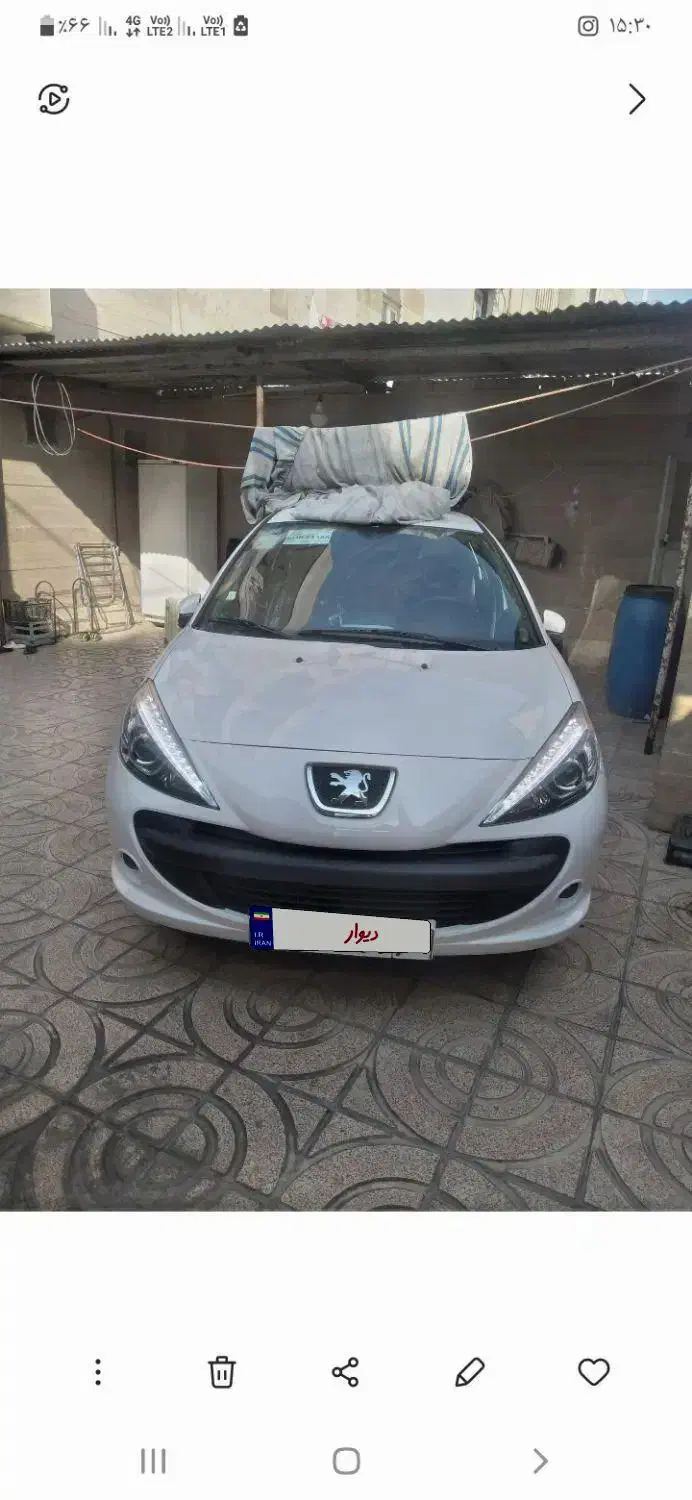 ۲۰۷i سقف فلز بیرنگ|خودرو سواری و وانت|کهریزک, |دیوار