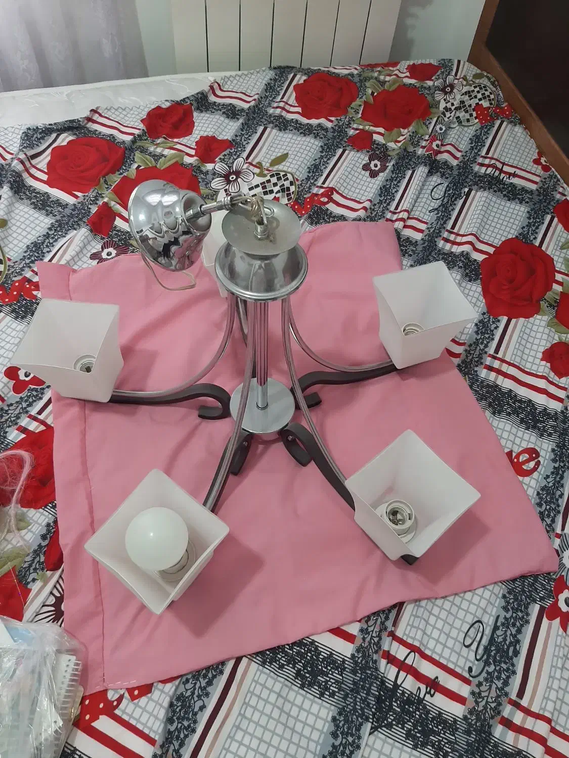 لوستر پذیرایی وآشپزخانه|لوستر و چراغ آویز|هشتگرد, شهرک صبا سوله|دیوار