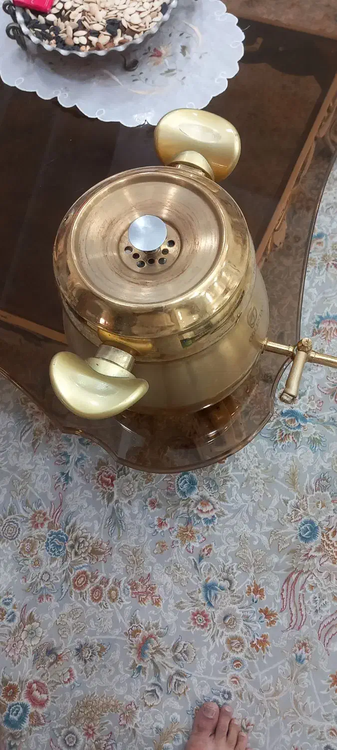 کتری استیل طلایی|قوری، کتری، قهوه‌ساز دستی|ری, دیلمان|دیوار
