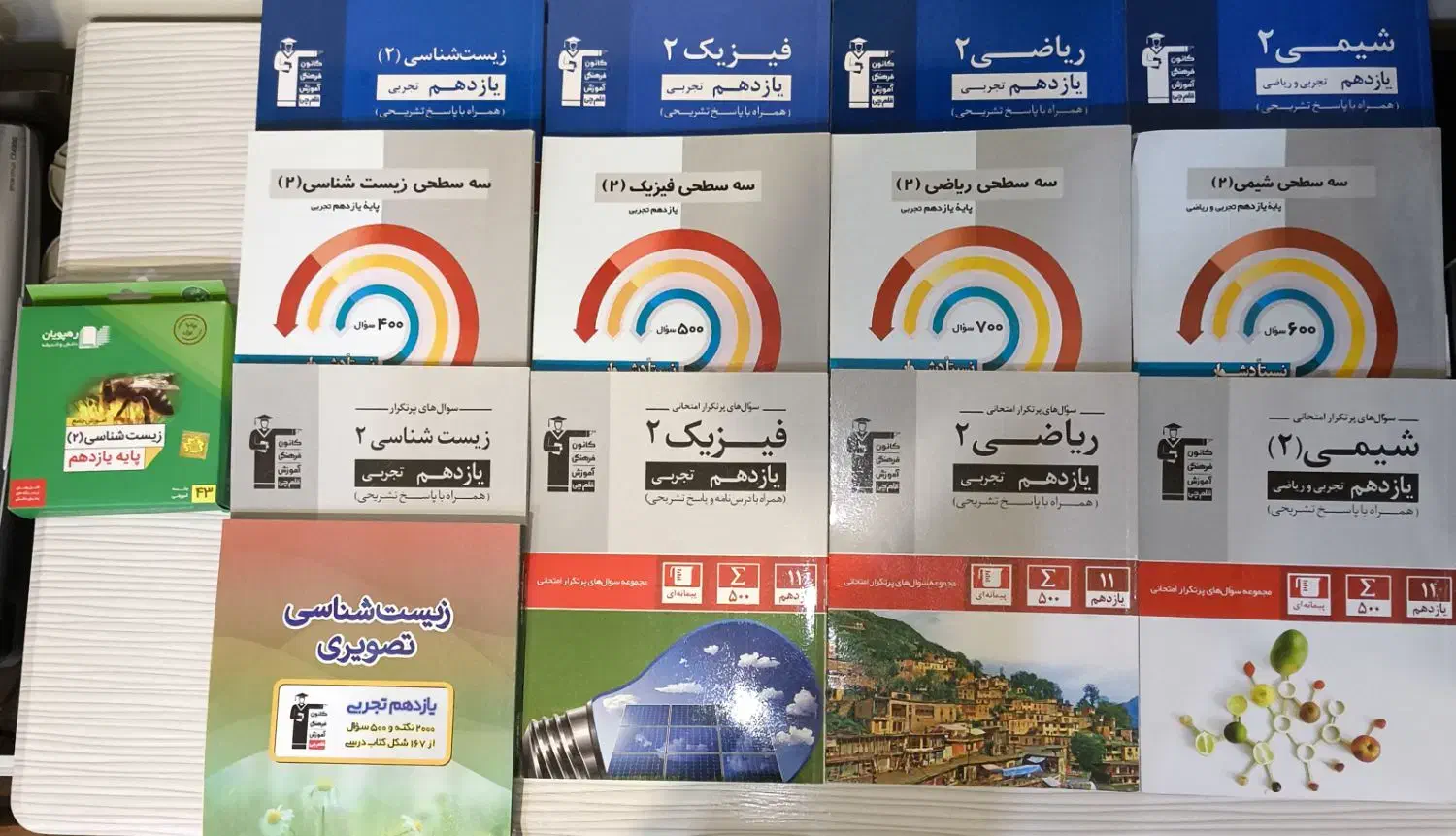 پک کامل کتاب های یازدهم تستی + تشریحی قلم چی تجربی|کتاب و مجله آموزشی|رشت, فلسطین|دیوار