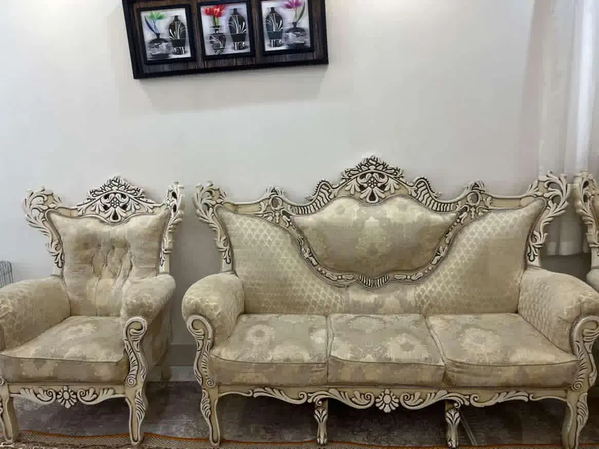 مبل هفت نفره و میز و عسلی|مبلمان خانگی و میز عسلی|دامغان, |دیوار