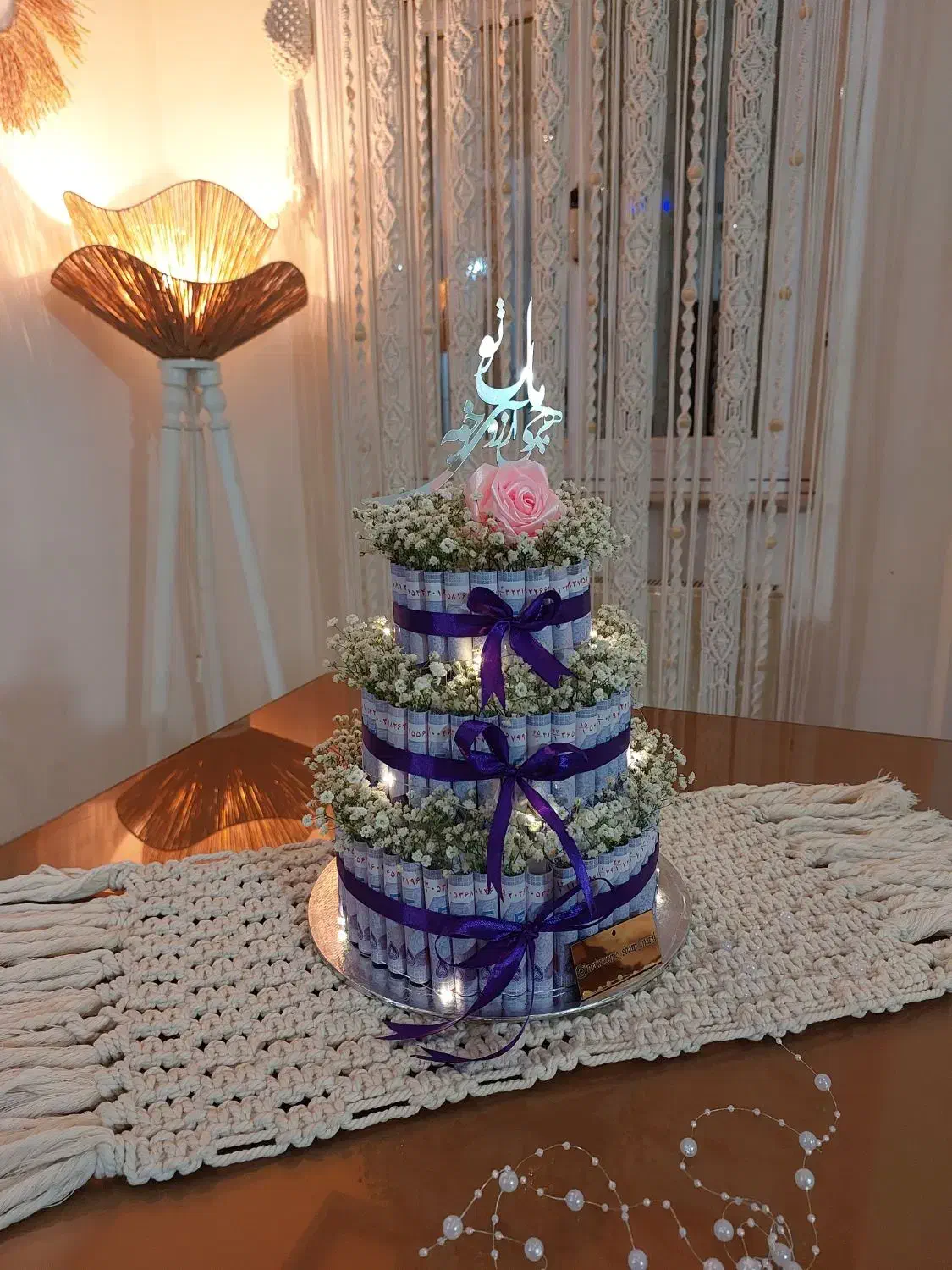 کیک پول مناسب روز زن و روز مادر|صنایع دستی و سایر لوازم تزئینی|رشت, عینک|دیوار