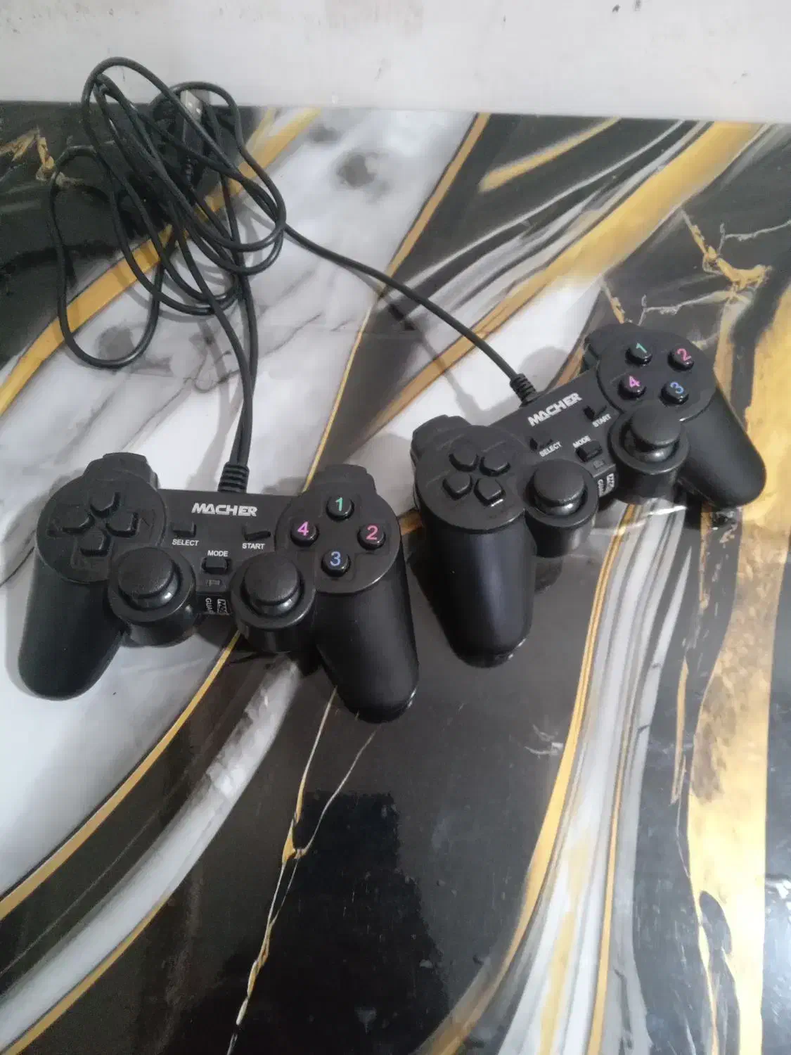 دسته بازی شوک دارمدلmacherبرای کامپیوتر(pc)|کنسول، بازی ویدئویی و آنلاین|اهواز, رسالت|دیوار