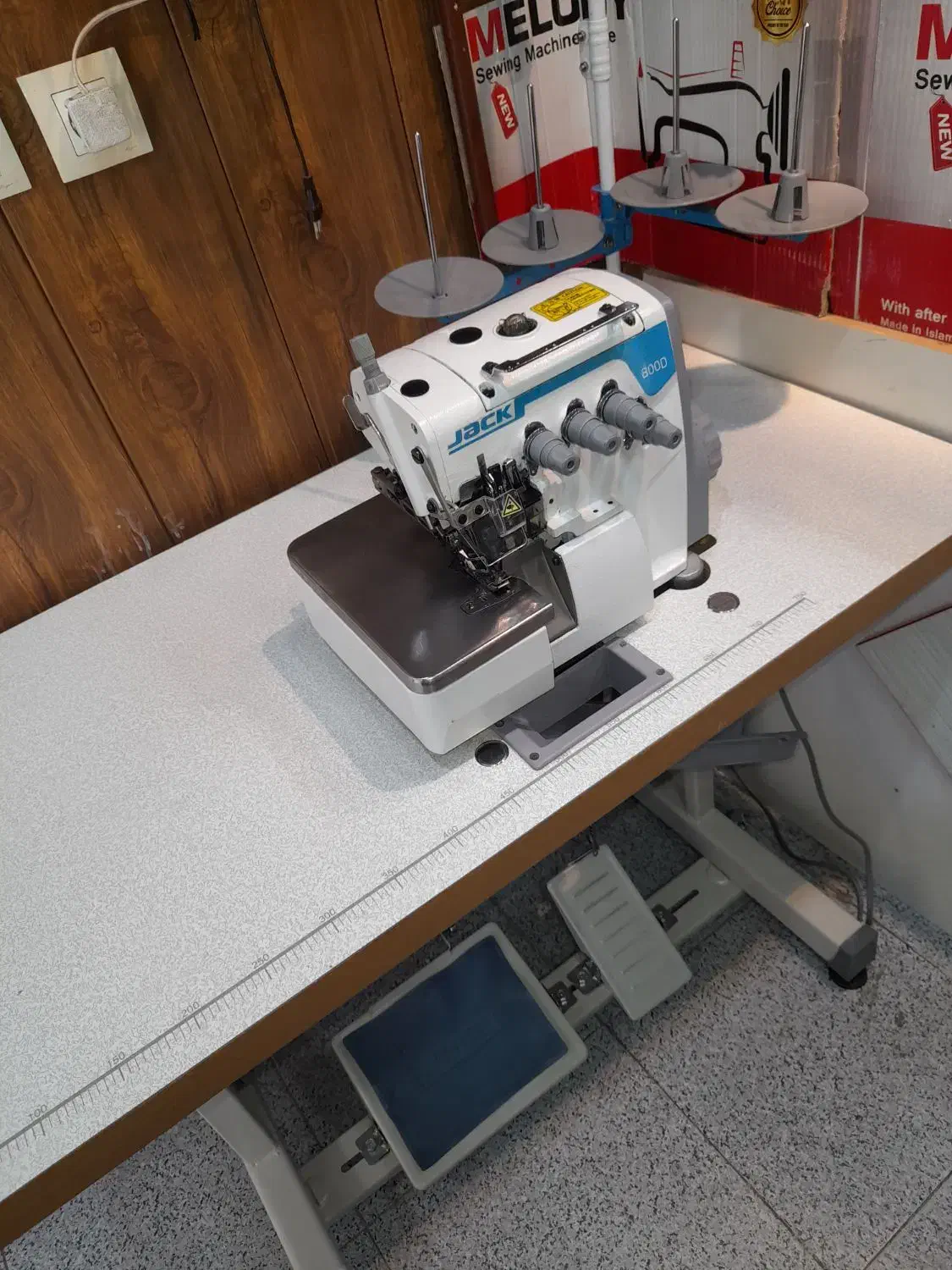 چرخ خیاطی سردوز ۴ نخ جک 800D مدل E3|چرخ خیاطی و ریسندگی|آبیک, |دیوار