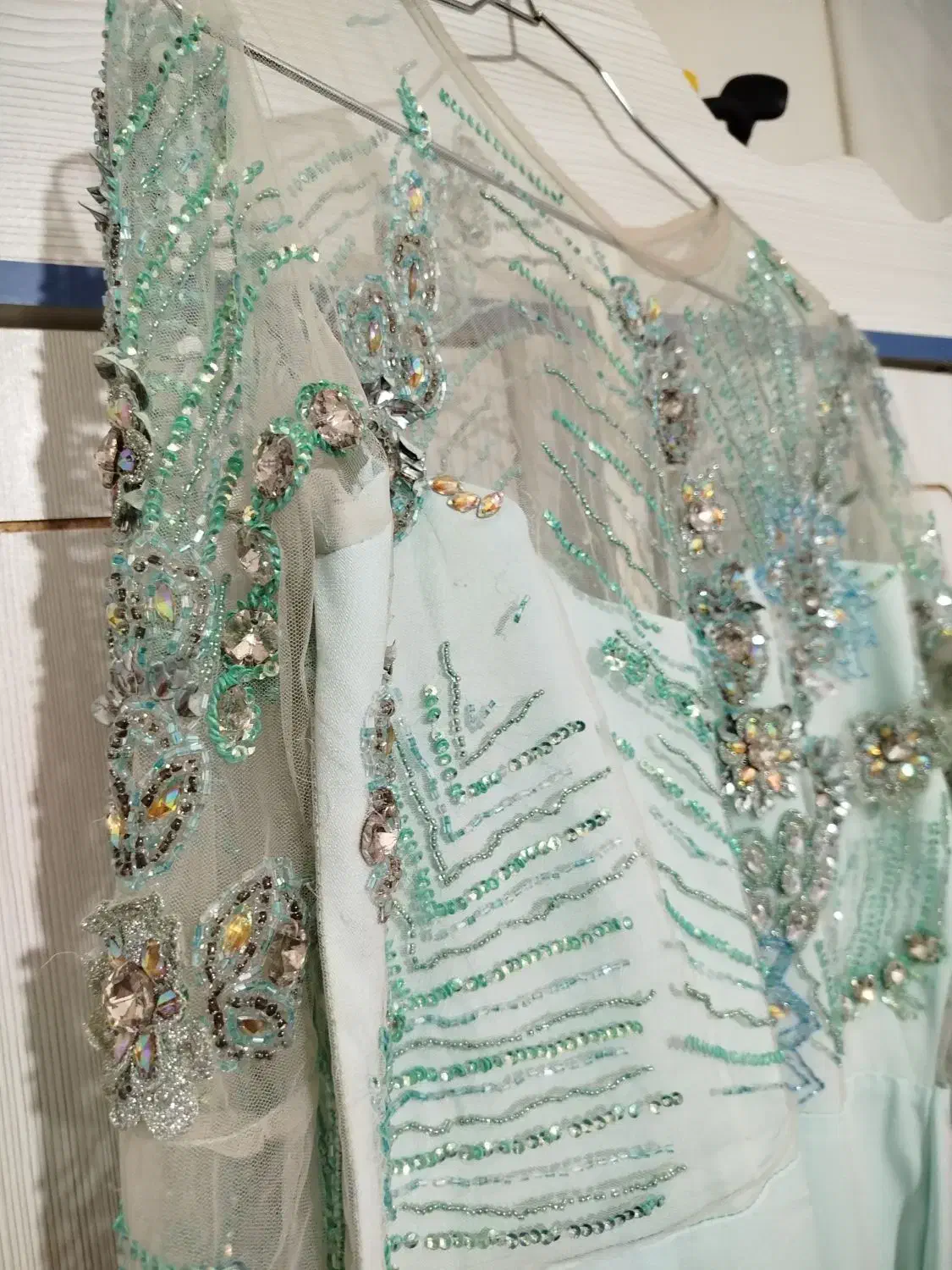 پیراهن مجلسی سنگ دوزی شیک|لباس|ملایر, |دیوار