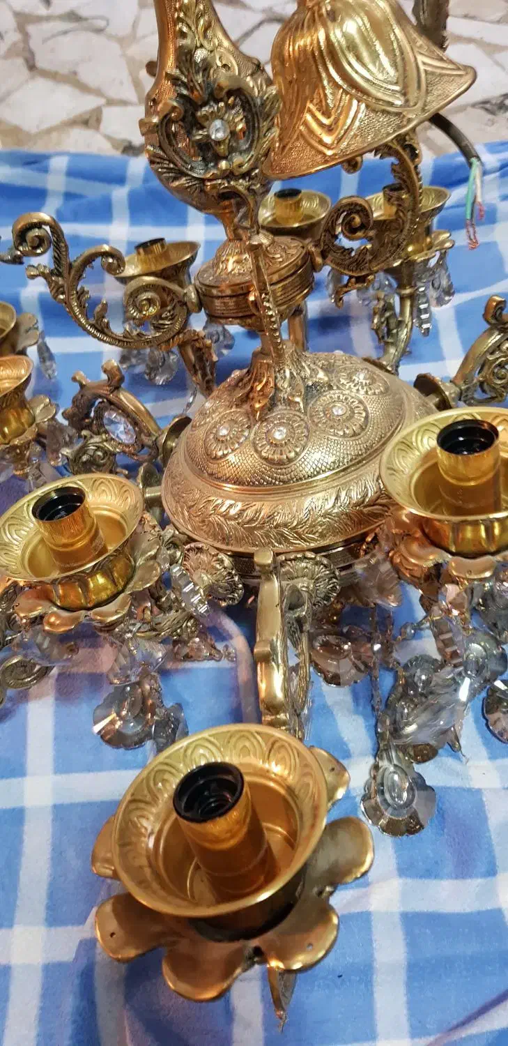 لوستر ۱۲ شاخه|لوستر و چراغ آویز|تهران, ائمه اطهار|دیوار