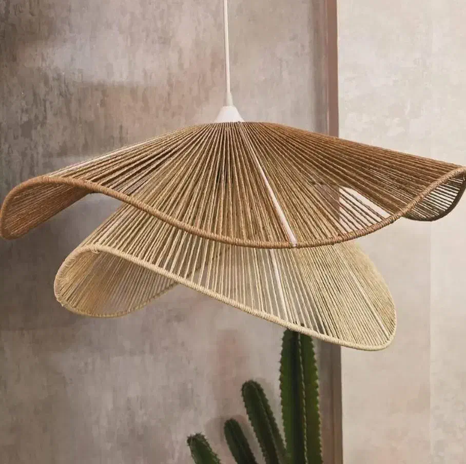 لوستر و آباژور دستساز با رافیا سبک بوهو و طبیعی|لوستر و چراغ آویز|کرج, گلشهر|دیوار