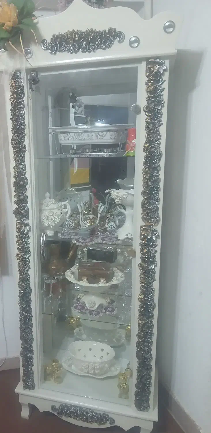 میزتلوزیون بوفه اینه شمعدان فلش خور|بوفه، ویترین، کنسول|کبودرآهنگ, |دیوار