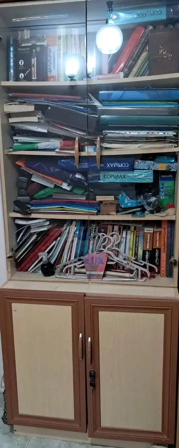 کتابخانه به همراه کمد|کتابخانه، شلف، قفسه‌های دیواری|رشت, نامجو|دیوار