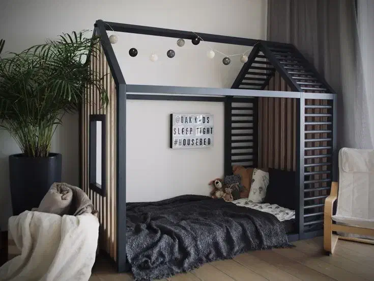 تخت کودک طرح کلبه|تخت و سرویس خواب|تهران, شهرک امید|دیوار