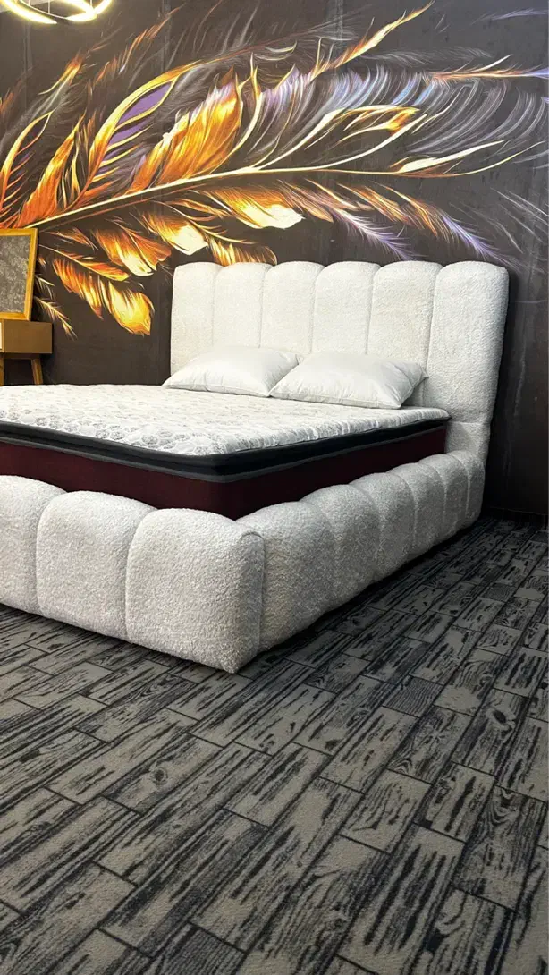 تخت خواب پارچهای|تخت و سرویس خواب|مشکیندشت, |دیوار