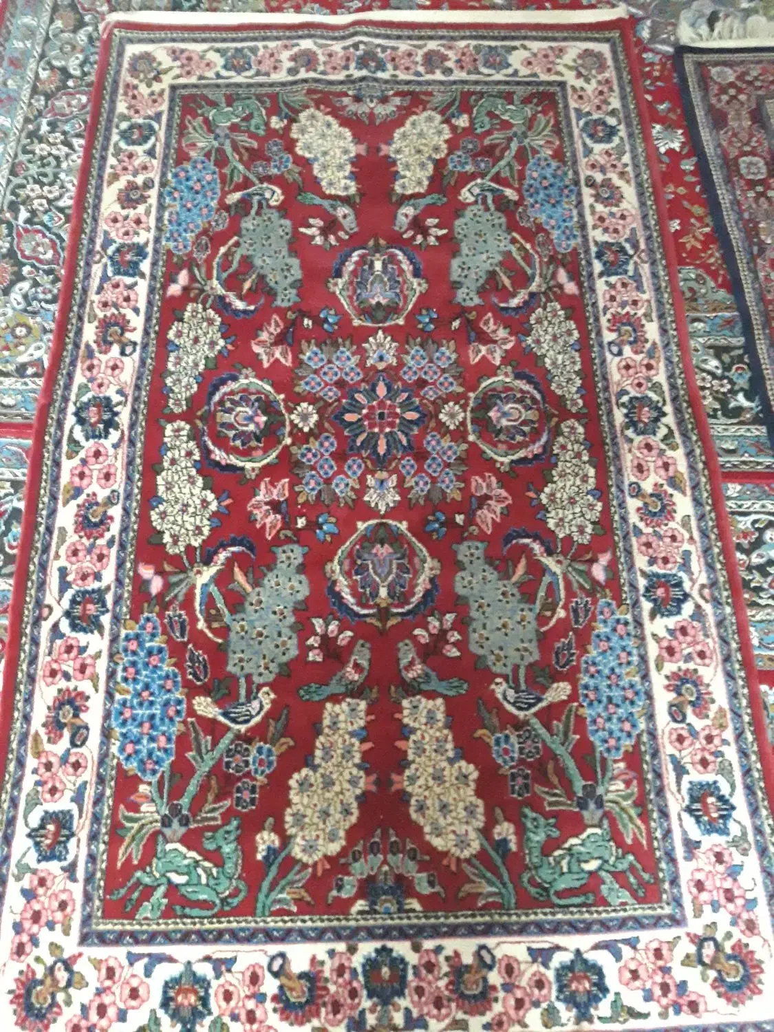 دو تخته فرش دستباف|فرش|اصفهان, شاهزاده ابراهیم|دیوار