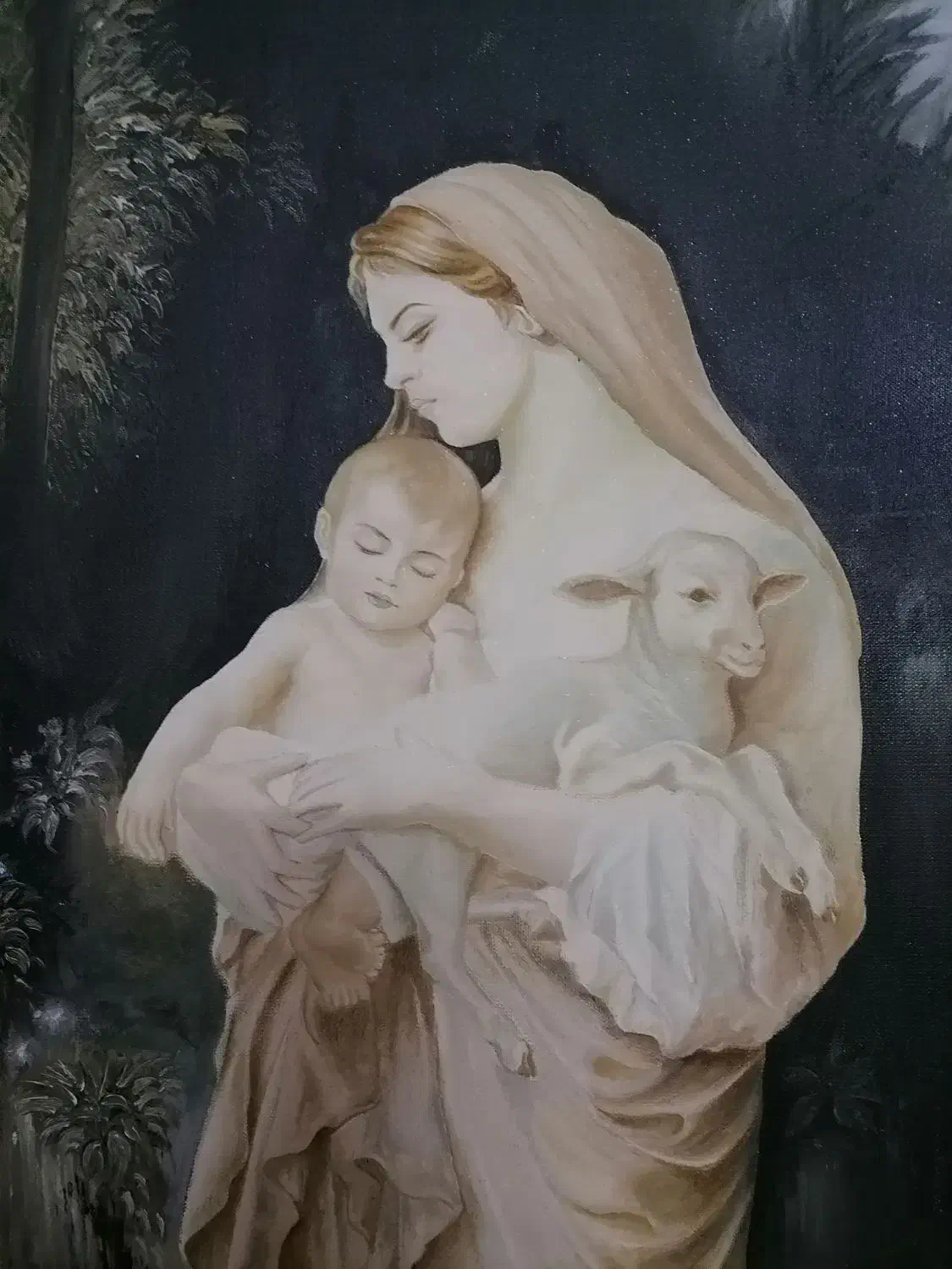 تابلو رنگ و روغن روی بوم|تابلو، نقاشی، عکس|قم, نوبهار|دیوار