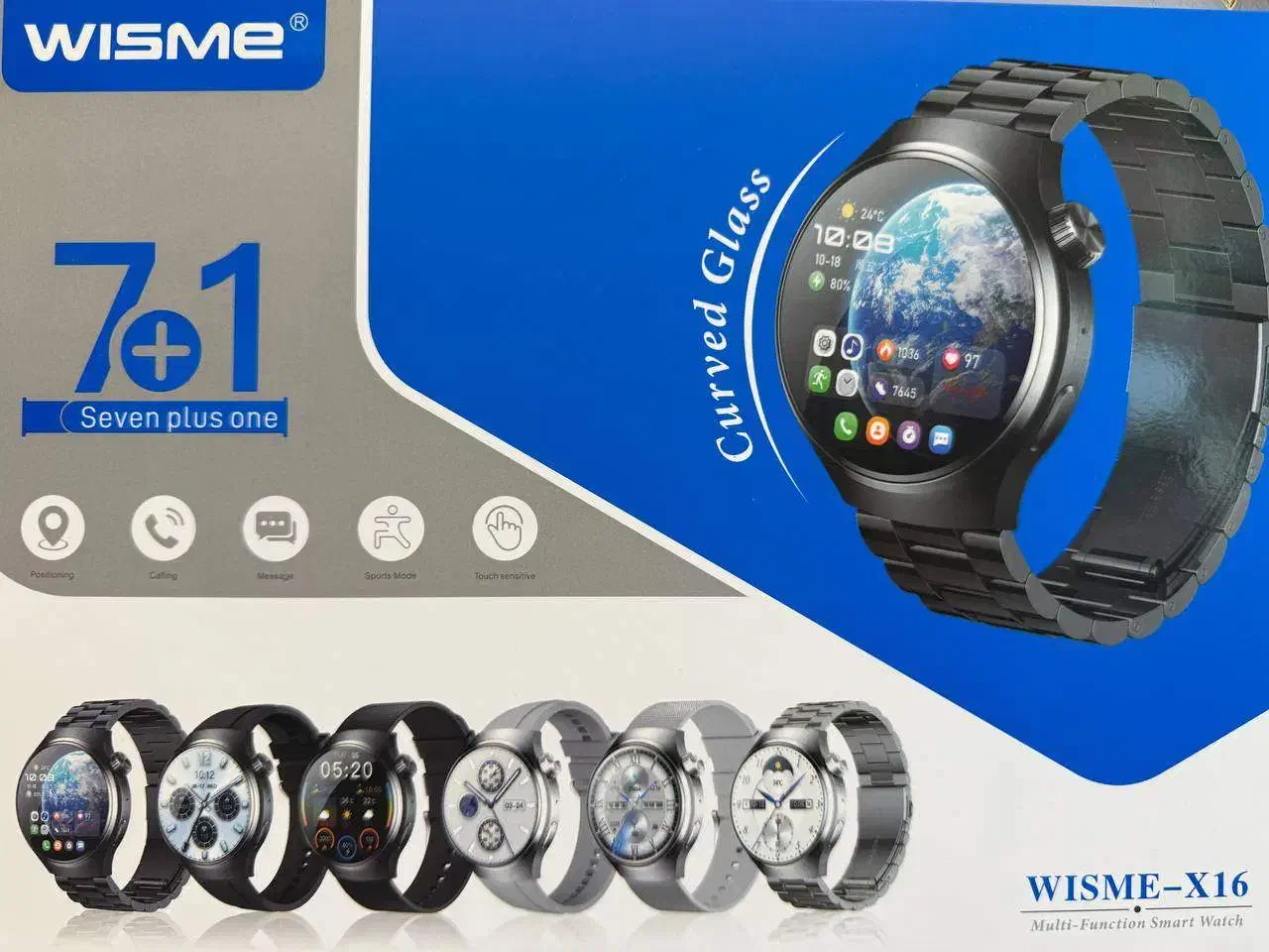 ساعت هوشمندAMOLED صفحه گرد مدل WISME-X16|لوازم جانبی موبایل و تبلت|شیراز, کوی زهرا|دیوار
