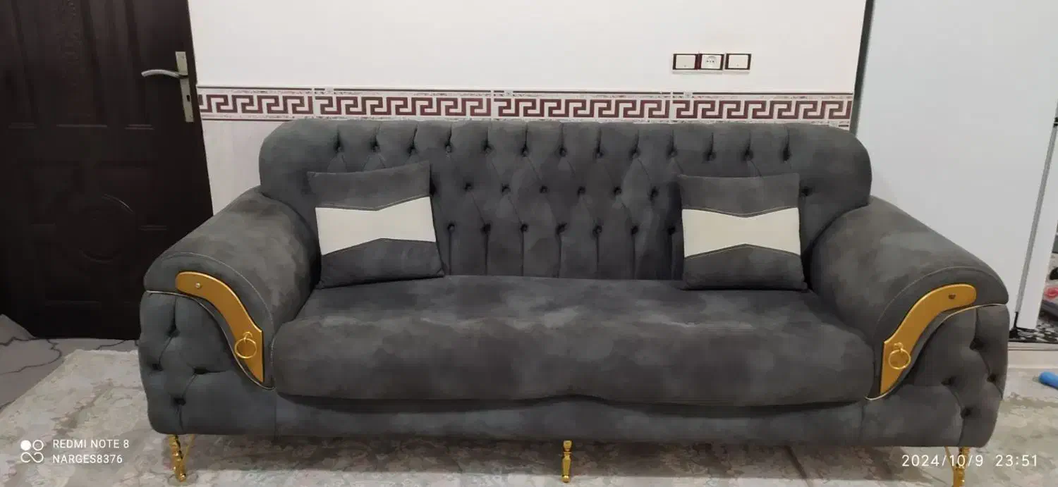 مبل۸نفره استیل|مبلمان خانگی و میز عسلی|میلاجرد, |دیوار